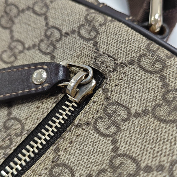GG Supreme Monogram Coated Canvas Black