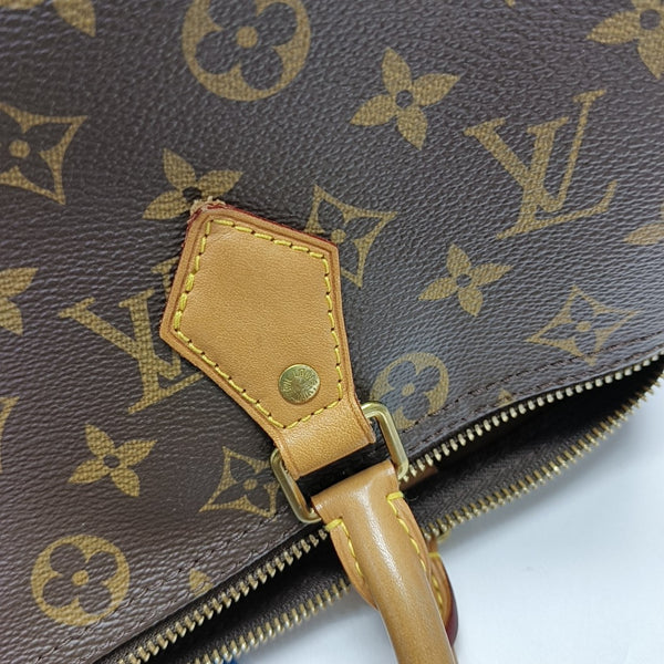 SPEEDY 30 Monogram Coated Canvas Brown