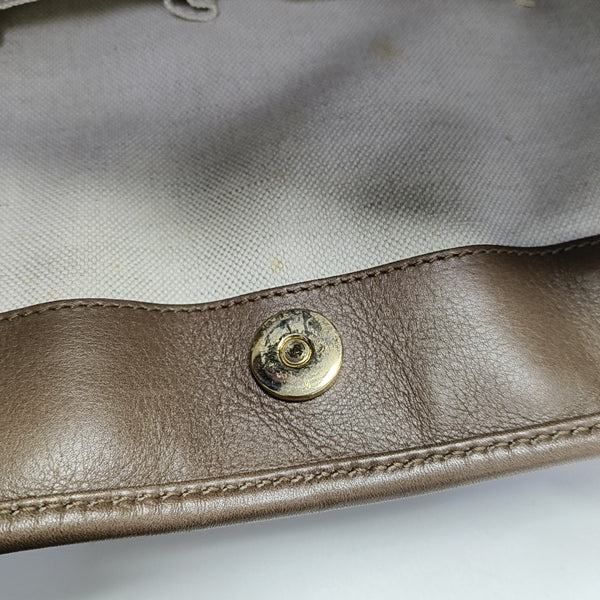 Calfskin Top Handle Bag Brown