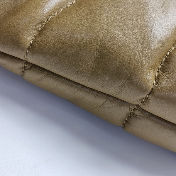 PUFFER TOY Mini Quilted Lambskin Brown