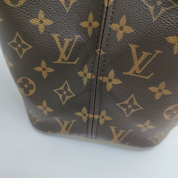 NEVERFULL MM Monogram Coated Canvas Brown