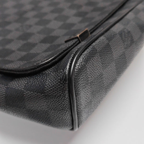 DISTRICT MM Damier Graphite Coated Canvas Gray