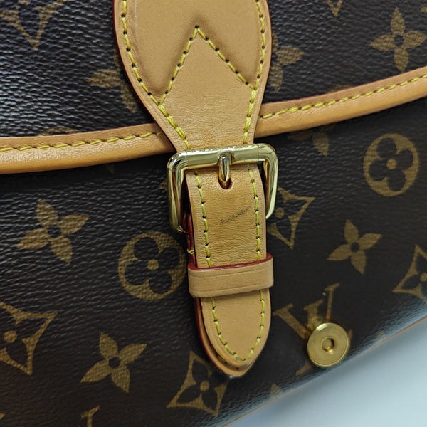 DIANE Monogram Coated Canvas Brown