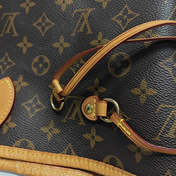 NEVERFULL GM Monogram Coated Canvas Brown