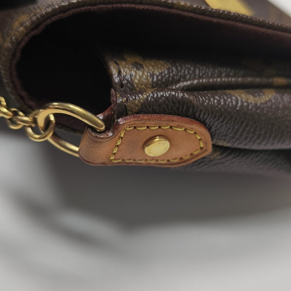 FAVORITE PM Monogram Coated Canvas Brown