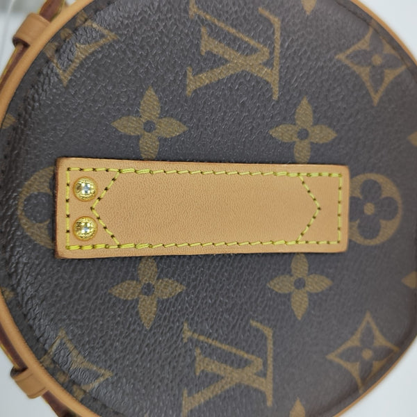 BOITE CHAPEAU Mini Monogram Coated Canvas Brown
