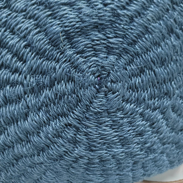 Straw Shoulder Bag Blue