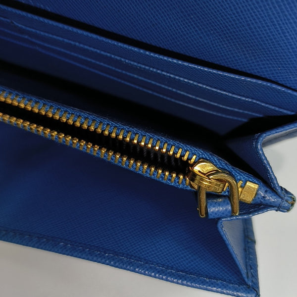 Leather Wallet Blue