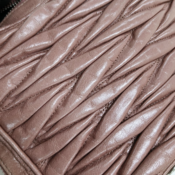 Matelassé Quilted Calfskin Brown