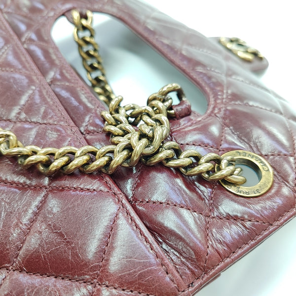 PREFECT EDGE Quilted Calfskin Red