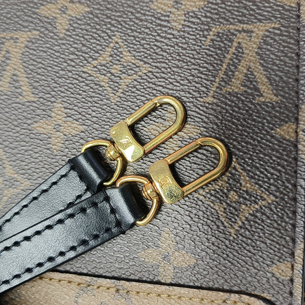 CAMERA BOX Monogram Coated Canvas Brown