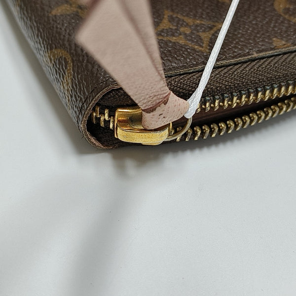 CLÉMENCE Monogram Coated Canvas Brown Wallet