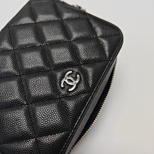 SURPIQUE Quilted Grained Calfskin Black