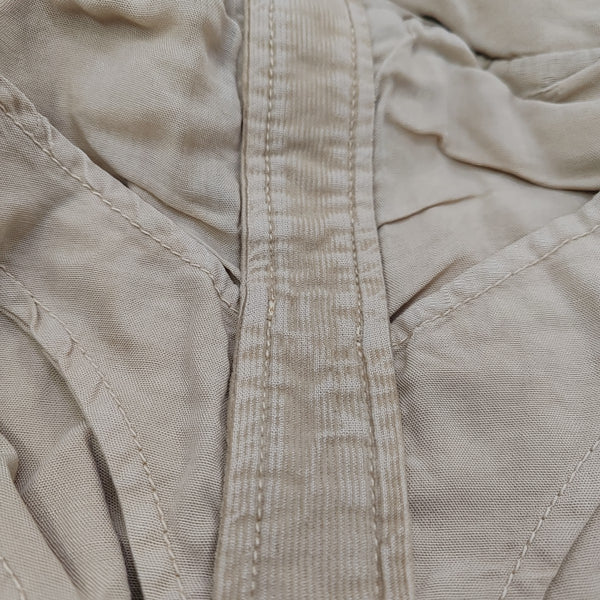 Fabric Shoulder Bag Beige