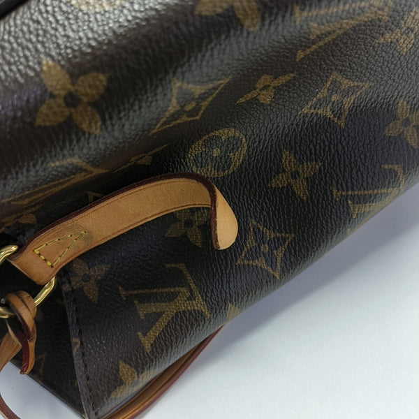 MONTAIGNE GM Monogram Coated Canvas Brown