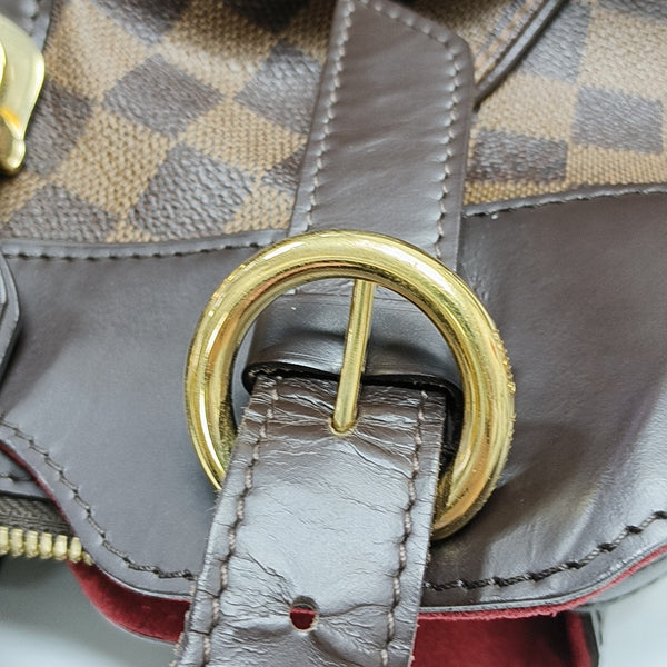 SISTINA PM Damier Ebene Coated Canvas Brown