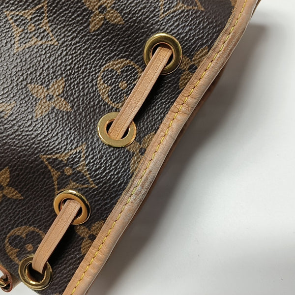 NOÉ Nano Monogram Coated Canvas Brown