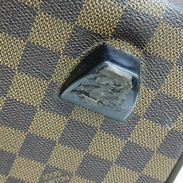 EOLE Damier Ebene Coated Canvas Brown