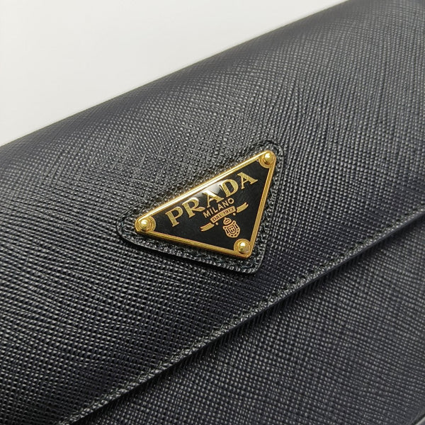 Calfskin Shoulder Bag Black