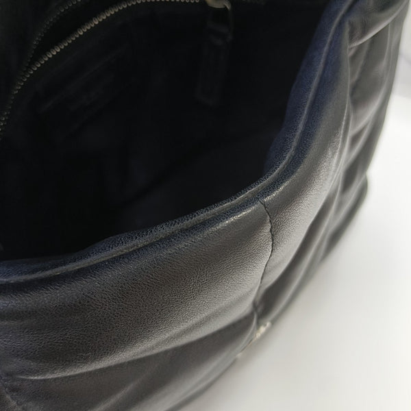 PUFFER Small Quilted Lambskin Black