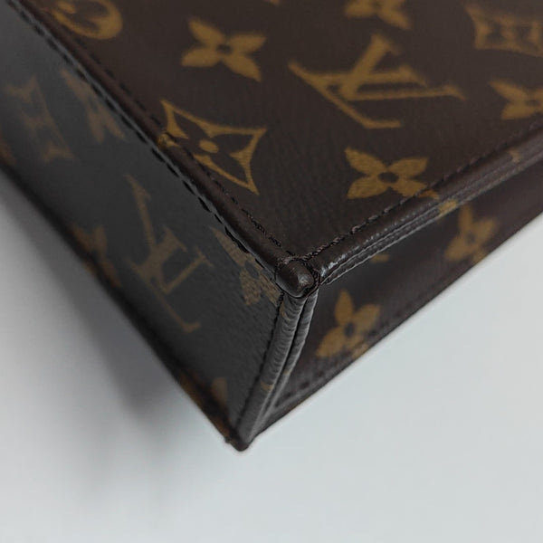 SAC PLAT Mini Monogram Coated Canvas Brown
