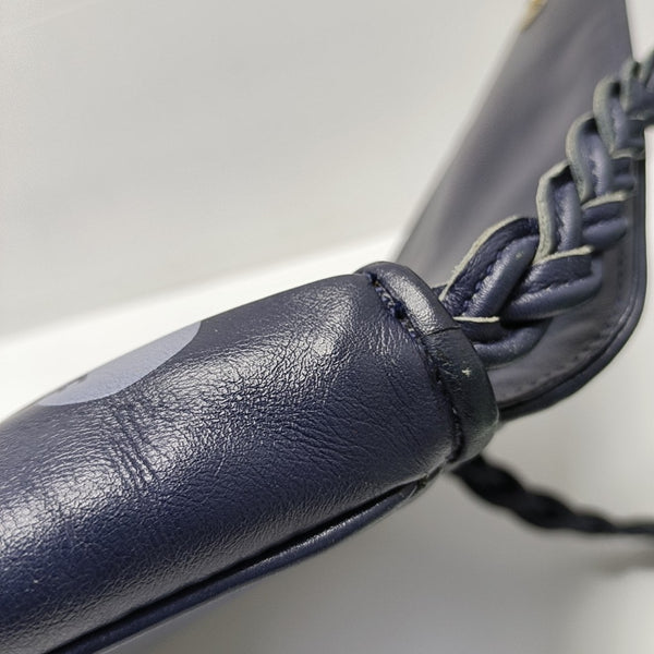Calfskin Shoulder Bag Blue