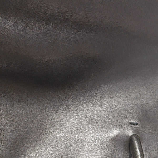Calfskin Top Handle Bag Brown