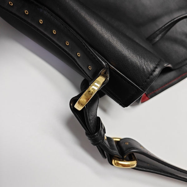 Calfskin Bucket Bag Black