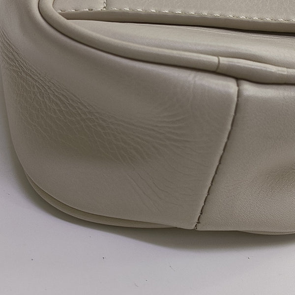 Calfskin Shoulder Bag White