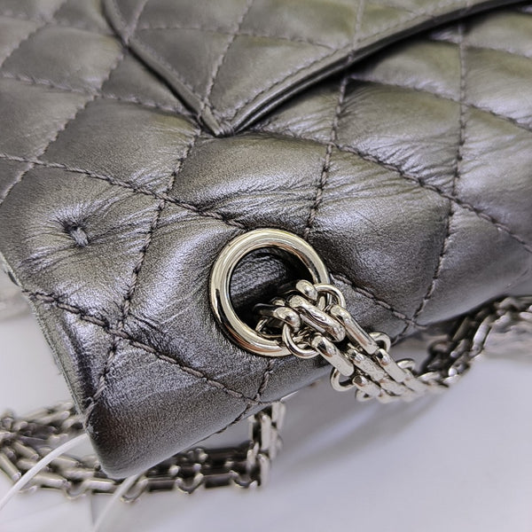 2.55 225 (small) Quilted Calfskin Gray