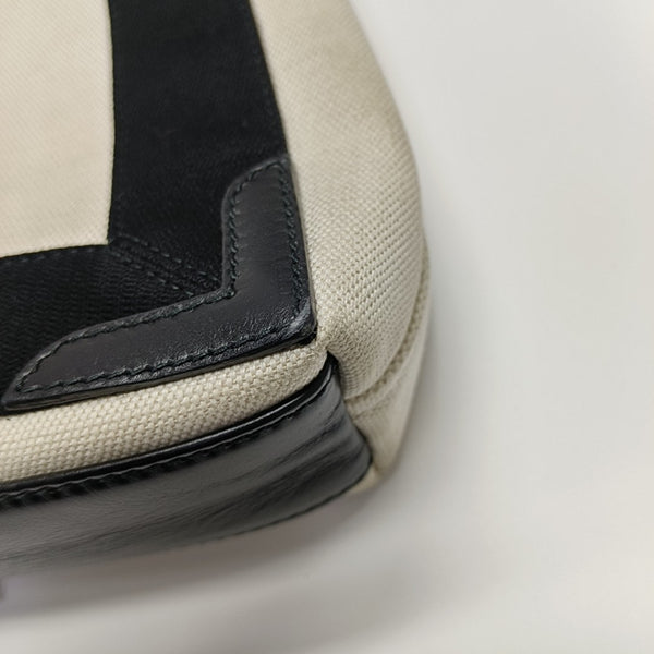 Navy Mini Canvas White