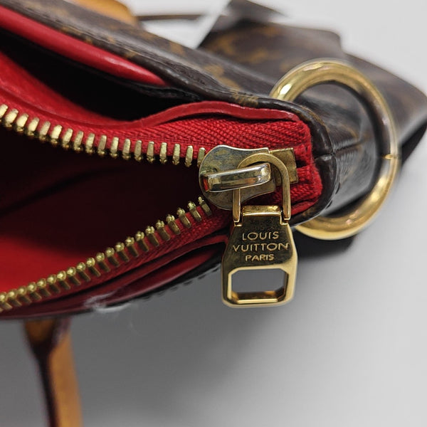 PALLAS MM Monogram Coated Canvas Brown