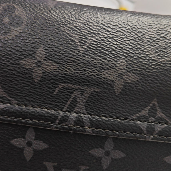 VOYAGER PM Monogram Coated Canvas Black