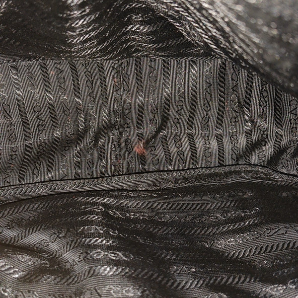 Leather Top Handle Bag Black