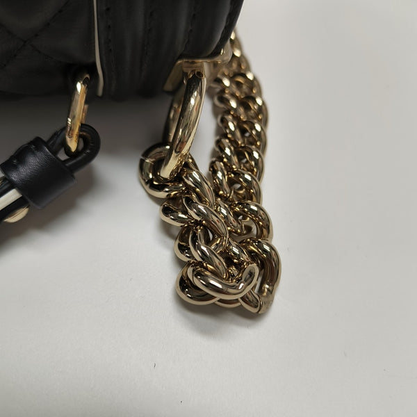 BOY CHANEL Medium Quilted Calfskin Black
