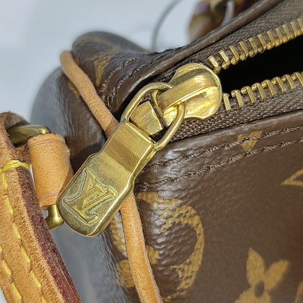SPEEDY Nano Monogram Coated Canvas Brown