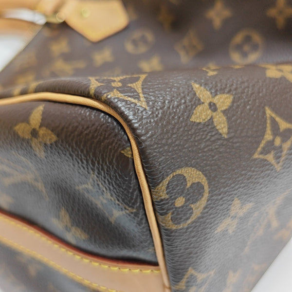 SPEEDY 25 Monogram Coated Canvas Brown