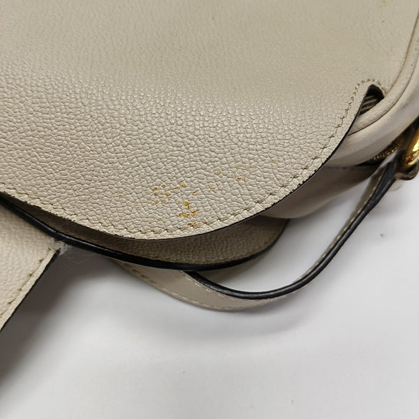 Buckle Calfskin Beige