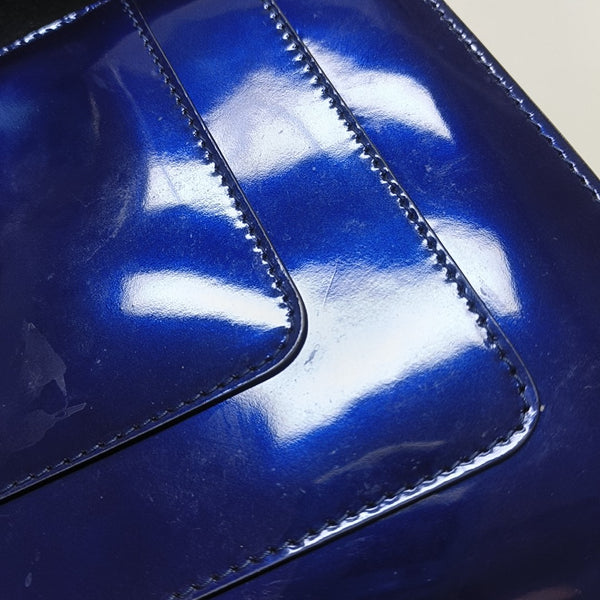 SERPENTI FOREVER Medium Patent Leather Blue