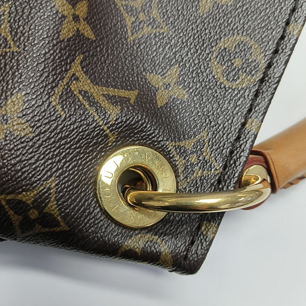 ARTSY MM Monogram Coated Canvas Brown
