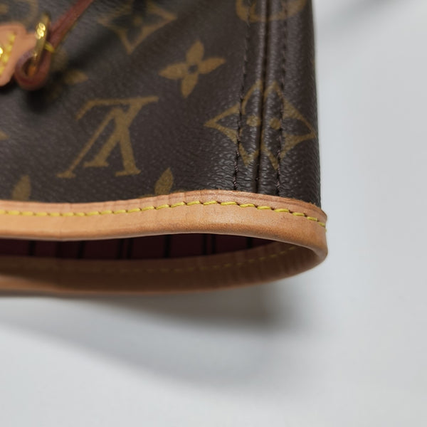NEVERFULL MM Monogram Coated Canvas Brown
