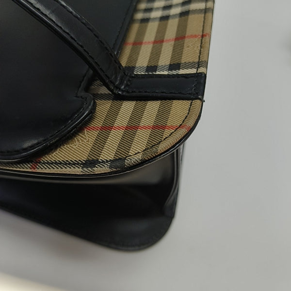 Calfskin Top Handle Bag Black