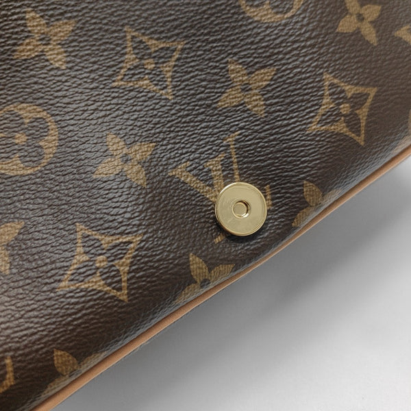 DIANE Monogram Coated Canvas Brown