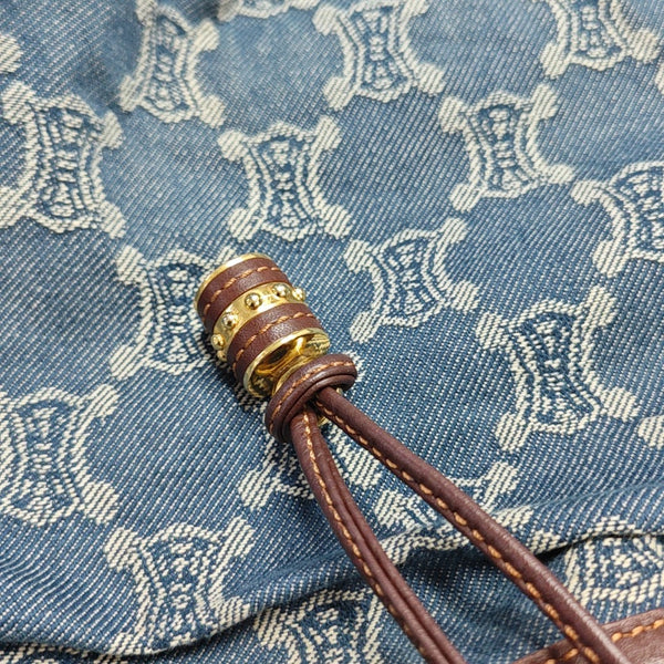 Canvas Top Handle Bag Blue