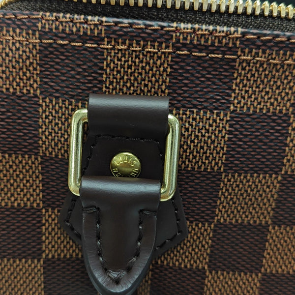 SPEEDY 25 Damier Ebene Coated Canvas Brown