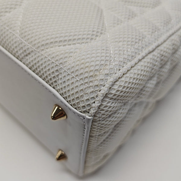 Lady D-Lite Mediano Tejido Acolchado Blanco