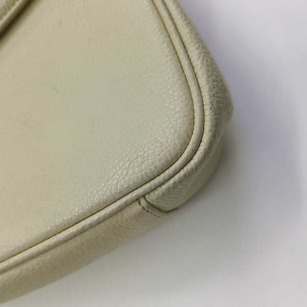 Calfskin Shoulder Bag White