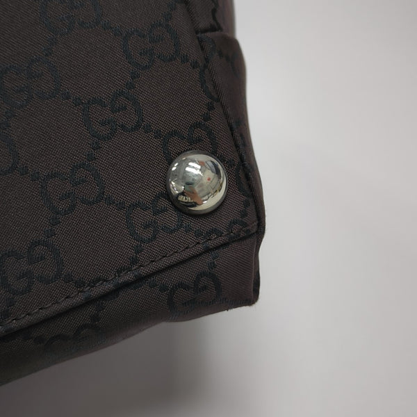 Monogram Canvas Tote Bag Brown