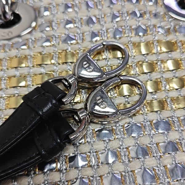 Lady Dior Mini Fabric Multicolor