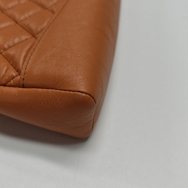 CHANEL 31 Mini Quilted Calfskin Orange